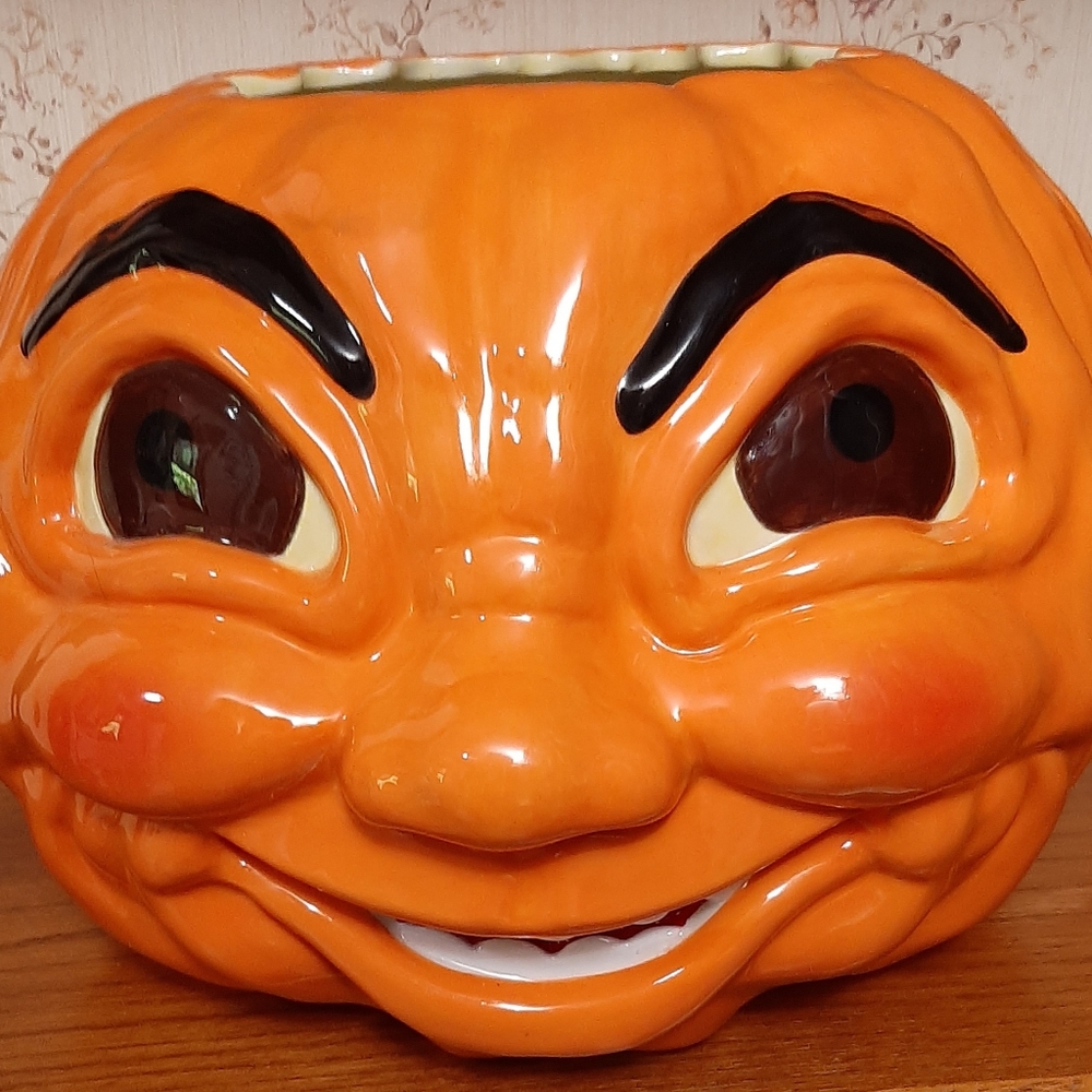 Christopher Radko Ceramic Jack-o-Lantern